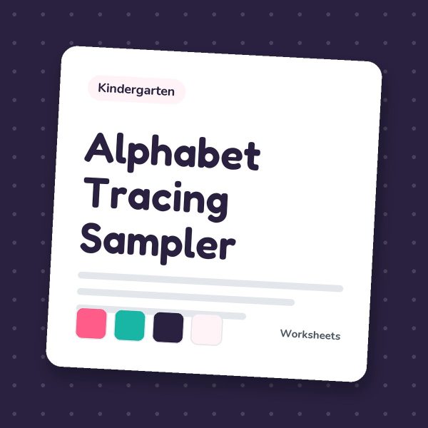 K2 alphabet tracing sampler cover