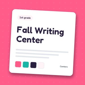 K2 fall writing center cover