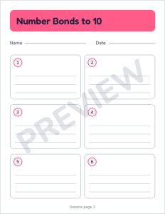 K2 number bonds to 10 preview