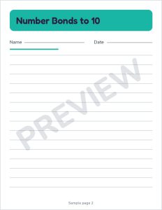 K2 number bonds to 10 preview