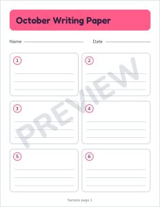 K2 october writing paper preview